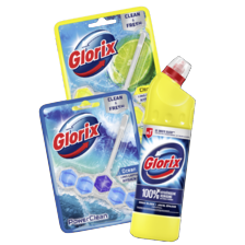Alle Glorix toiletblokken of bleek